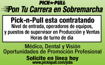 Pick-n-Pull Esta Contratando